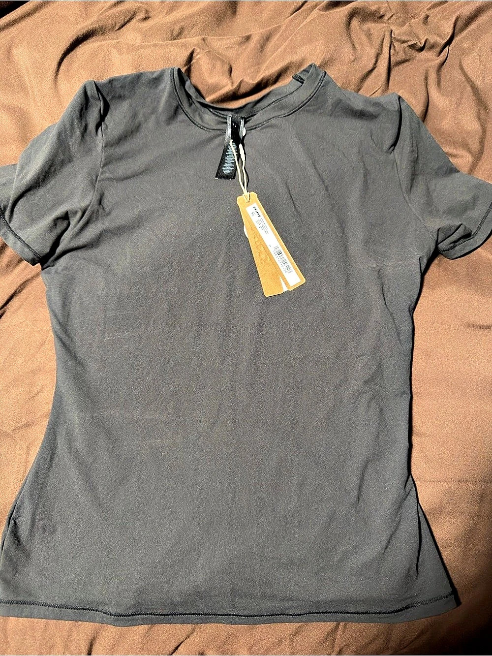 Skims fits everybody T-Shirt Short Sleeve Tee in Black Size NWT